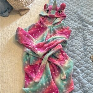 Unicorn Hooded Bathrobe for Kids